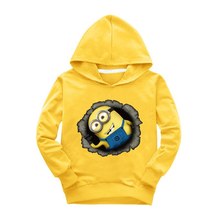 1pcs lot 2015 despicable me 2 minion boys clothes girls nova shirts child Spring hoodies Tops