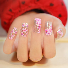JY042 12Pcs 2014 High Quality Healthy Breathable Glitter Women Beautiful Flower Fingernail Sticker / Foil / Decals