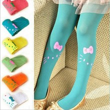 10 pcs lot Baby girl child kids pantyhose stocking velvet hello kitty cat dance legging for