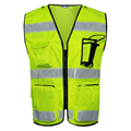 MNDS Reflective Vest Oxford Cloth Yellow Safety Vest Chaleco Reflectante Work Clothes Safety Reflective Vest Gilet