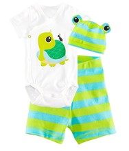 Baby boy New 2015 baby boy clothes cotton children baby girl clothes 3 pcs Long sleeved