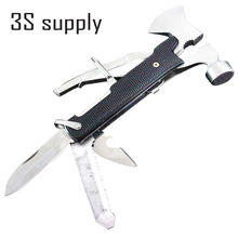 Multifunctional Tools Folding Axe Hammer/Camping Axe/Hiking Saw/Survival Knife/Tomahawk Survival Kit Military Hunting Knife Tool
