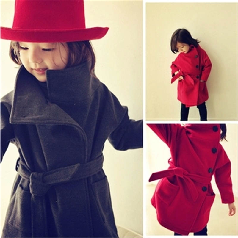 Winter jacket kids girl warm top winter wool coat turtleneck thicken children's winter jackets fashion korean style coat        5    