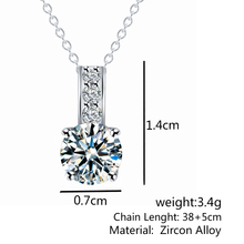 Women Jewelry Classic Necklace Rose Gold Plated Austrian Crystal Round Pendant Necklaces collares Wholesale colliers 2015