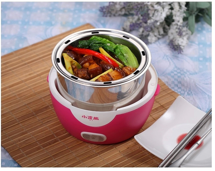 1.3L Electric Portable Lunch Box Mini Rice Cooker for Single Person