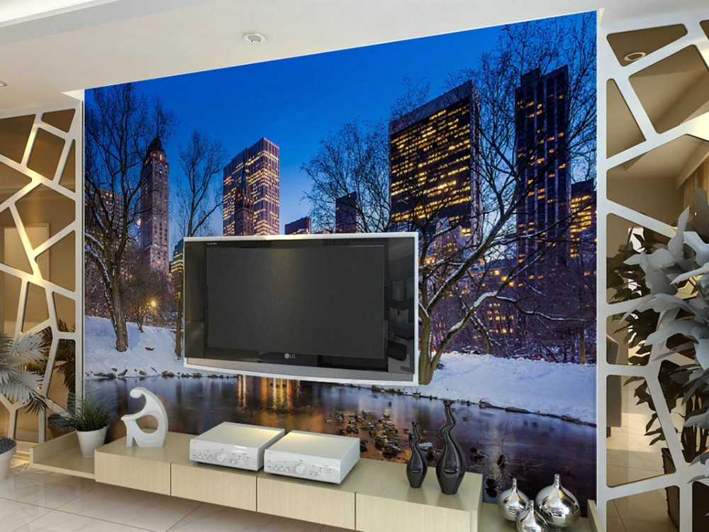 Online krijg goedkoop winter gratis behang aliexpress.com ... Woonkamer decoratie winter
