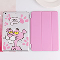 Case for iPad Air 2 Pink panther series Tri fold smart cover Ultra Slim PU Leather