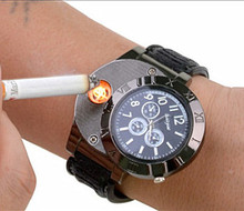 New 2015 Military Electronic Lighter Usb Quartz Watch Man Quartz Sports Cigarette Lighter Men Watches man watch
