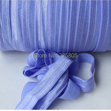 2014 New Arrival #447-Iris 5/8″ (16mm) FOE elastic, solid Fold Over Elastic 50yards/lot, FOE for Headbands Free shipping