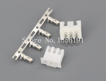 50Sets/Kit XH2.54-3P 3Pin Curved needle spacing 2.54mm connectors Male and Female Plug + terminals