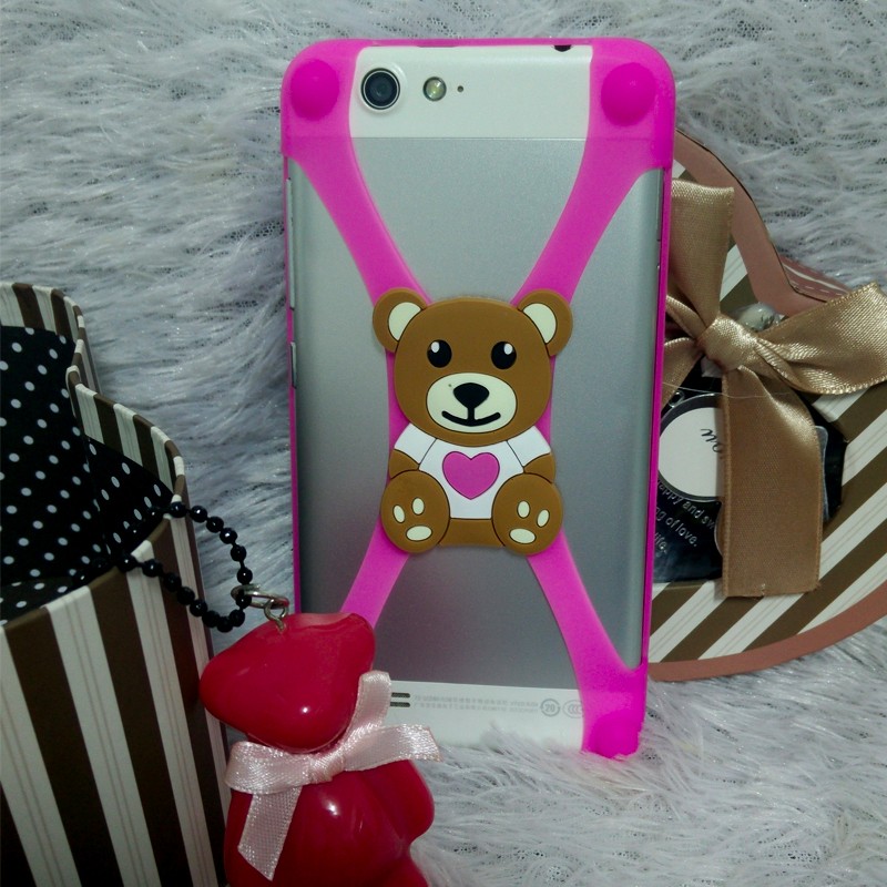 500 Stitch Minnie Silicone frame Phone Cases For iPhone 5 6 6s Cartoon Rubber Cover Universal Bumper Case for apple Samsung