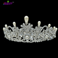Popular Bridal Australian Crystal Flower Pearl Crown Tiara For Women Wedding Prom Pageant SHA8646 Free Shipping
