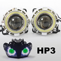 KT Headlight Suitable for Honda CBR500R 2013 2015 LED Angel Eyes Green Demon Eyes Motorcycle HID