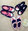 Free Shipping PVC Plastic Bowknot Sandals For Baby Girls Fish Head Shoes Soft UToe Kitty Cartoon