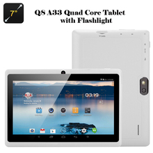 7 inch Q88 astar A33 Quad Core 512MB/4GB(or 8GB) Tablet Android 4.4.2 Kids Tablet PC Dual camera WIFI Flashlight mode