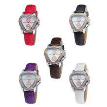 Wh308 triángulo de la personalidad diales Set taladro señora de pulsera de cuarzo