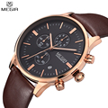 MEGIR Watches Men Multifunction Military Watch Chronograph Function Black Full Steel Luxury Watch Men Army Watch