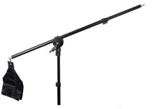 Photographic accessory photo studio Boom Arm Top light stand 75-140cm Weight Bag Extension rod fotografia soft box stand bracket
