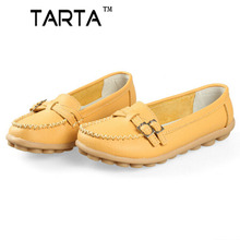 Shoes Woman 2016 Genuine Leather Women Shoes Flats Loafers Slip On Women’s Flat Pig leather inside ddx-03