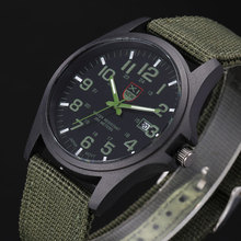 Mens Watches 2016 New Men Brand Sport Military Fashion Casual Quartz Canvas Strap Analog Watch Wristwatch Clock Men Reloj Hombre