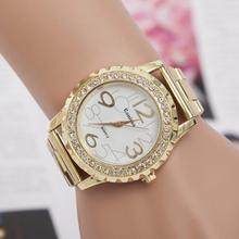 New Design Fashion Women watches Rhinestone Alloy band Analog Quartz Wrist Watch relojes mujer marca de lujo free shipping O21