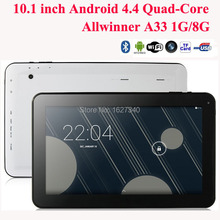 New Arrival 10.1″ tablet pc Quad Core Android 4.4 Quad core Allwinner A33 1GB RAM 8/16GB ROM dual camera Bluetooth WIFI HDMI pad