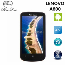Free Shipping Original Lenovo A800 4.5′ 3G WCDMA mtk6577 android 4.0 4GB ROM 512MB RAM Russian Menu GPS WIFI smart mobile phone