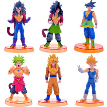 2016 Dragon Ball Action Figures Goku Pvc Figure Hot Toys 12cm 6 Pcs Dragon Action Figure Anime Toys Kid Gifts