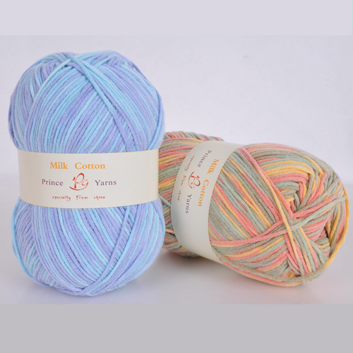 DK weight hand knitting worsted aran organic blended milk cotton yarn-in Yarn...