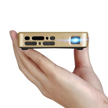 DHL Lunix Portable 3D Mini Projector HDMI With USB TF 5000MAH Battery LED Smart Projector Support IOS ANDROID WINDOWS MAC