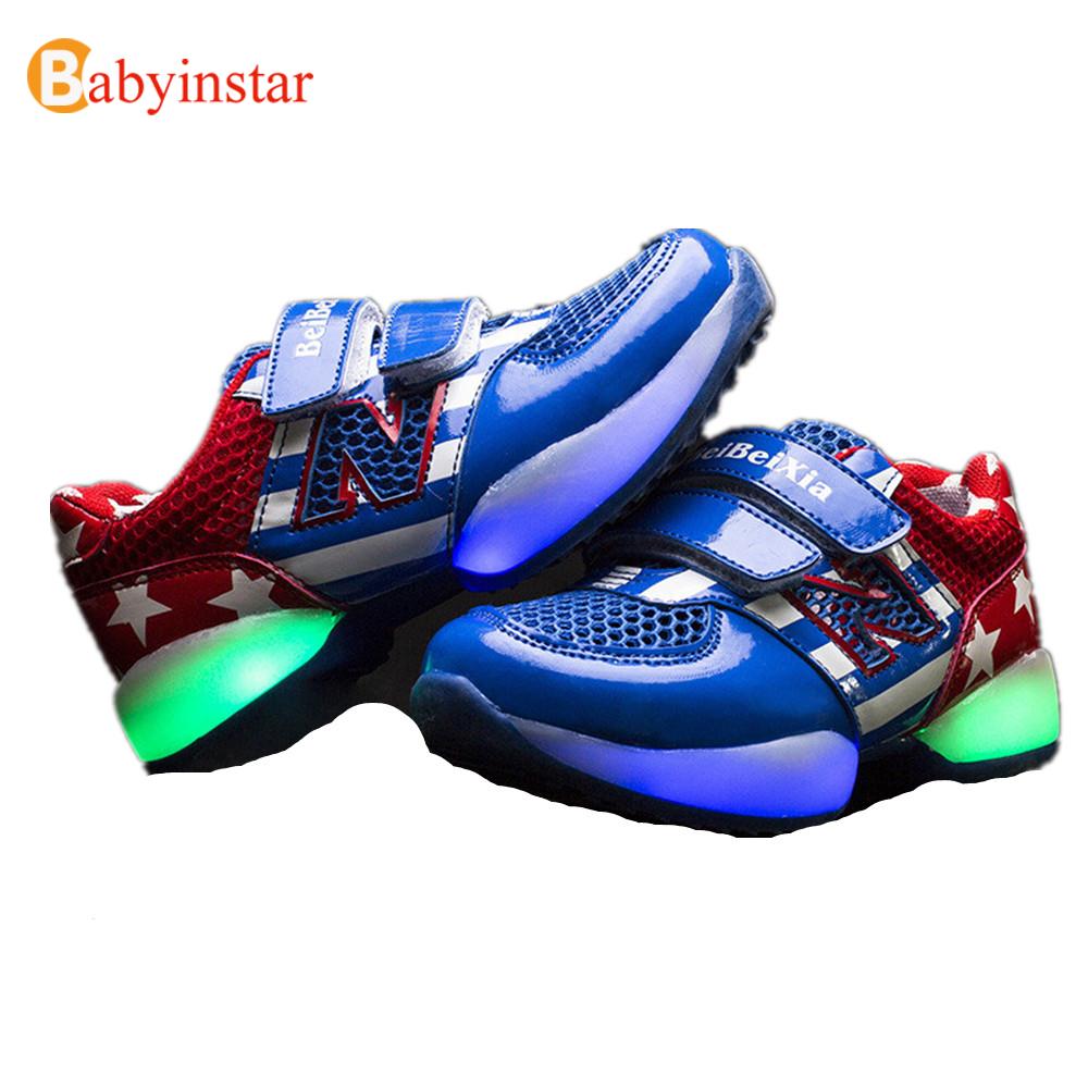 New Arrival Children Sneakers Light For Boys Girls Kids Sport Shoes Spring Autumn Brand Fashion Luminous