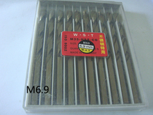6.9 MM Cobalt broca derecho Shank fresa espiral bit 10 unids = 1 lote M35 materiales