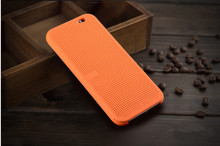 Smart Flip Dot View Cover Case For HTC One M8 Auto Sleep Wake function Phone Case