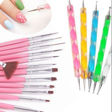 Fashion Nail Brush Nail Art Design Painting  Pen Brushes Bundle Tool Kit Set Nail styling tools