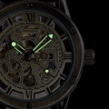 Vintage Bronze Men s Skeleton Watches Clock Male Leather Strap Antique Steampunk Casual Automatic Skeleton Mechanical
