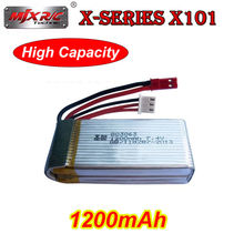 Free shipping! 7.4V 1200mAh 30C Lipo Battery JST Plug For RC MJX X101 YiZhan Tarantula X6 Drone