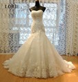 Vintage Lace Mermaid Wedding Dresses 2016 Vestidos De Novia Sweetheart Flowers Appliqued Sexy Bride Gowns Lace
