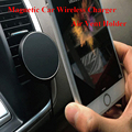 360 Degree Car QI Wireless Charger Holder Magnetic Air Vent Mount Dock for Samsung S6 S6