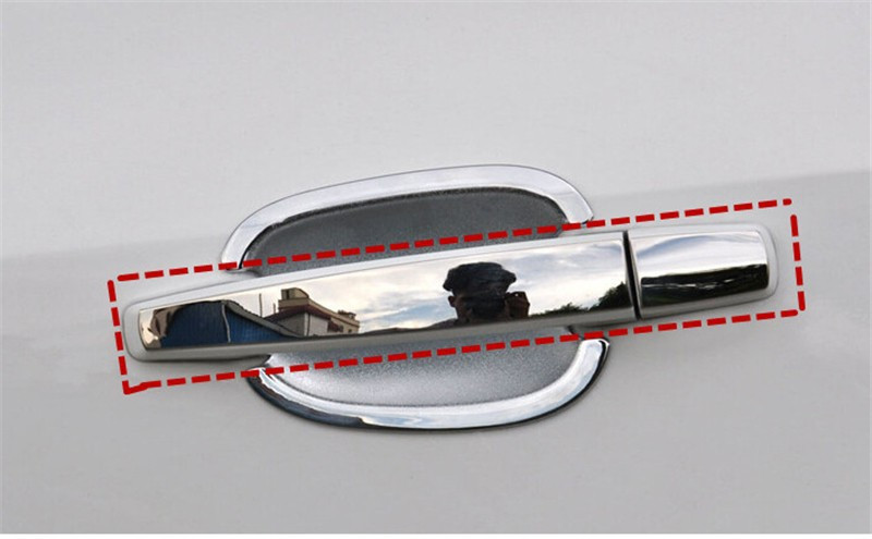 Car auto accessories Door Handle Cover Trim for Toyota Corolla RAV4 Vios with a keyhole stainless steel 8pcs per set (7)
