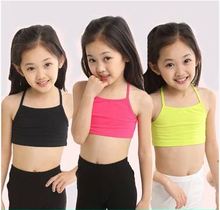 Girls Bra camisole girl cotton vest child world of tank girls underwear candy color girls tank tops kids clothing models
