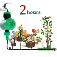2016 New 2 Hours Automatic Electronic Water Timer Garden Irrigation Controller Digital Intelligence LCD Waterproof Home Garden