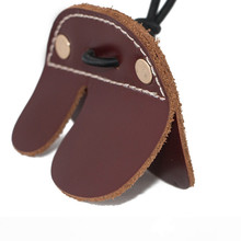 1pc New Hot Cow Leather Protective Two Finger Guard Gear Archery Hunting Shooting arrow Bow Gloves