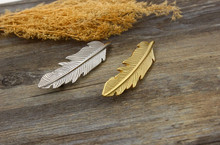 retro vintage Hairpins Hair Clips for woman feather hair accessories metal gold silver plated Headwear Barrettes