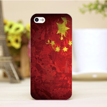 pz0005-1 China flag Design Customized cellphone transparent cover cases for iphone 4 5 5c 5s 6 6plus Hard Shell