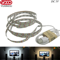 Free shipping 5V USB Cable LED strip light lamp SMD3528 50cm 1m 2m Christmas Flexible led
