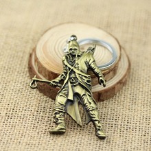 New Style fashion Cospaly Jewelry Keychain Game Assassins Creed Key Chain Game person Pendant Key Ring