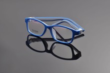 Kids Safe Material Unbreakable Silicone Anti-slip Clear Lens Glasses Boy Girl Children Eyewear Frame Size 49-15-130mm V061