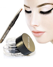 1 set PartyQueen BRAND eyeliner Black Gel Eyeliner Makeup gel eye liner Cosmetic Brush bag wholesale