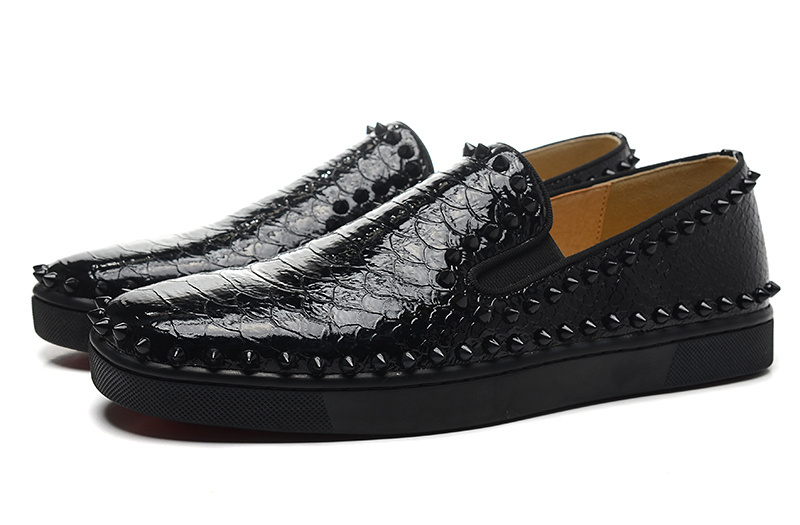 Aliexpress.com : Buy Red bottom men shoes 2015black matte nail ...