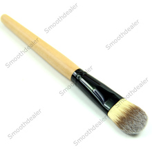 Bamboo Handle Smooth Fiber Hair Makeup Wet Powder Foundation Brush Beauty Tool Free Shipping